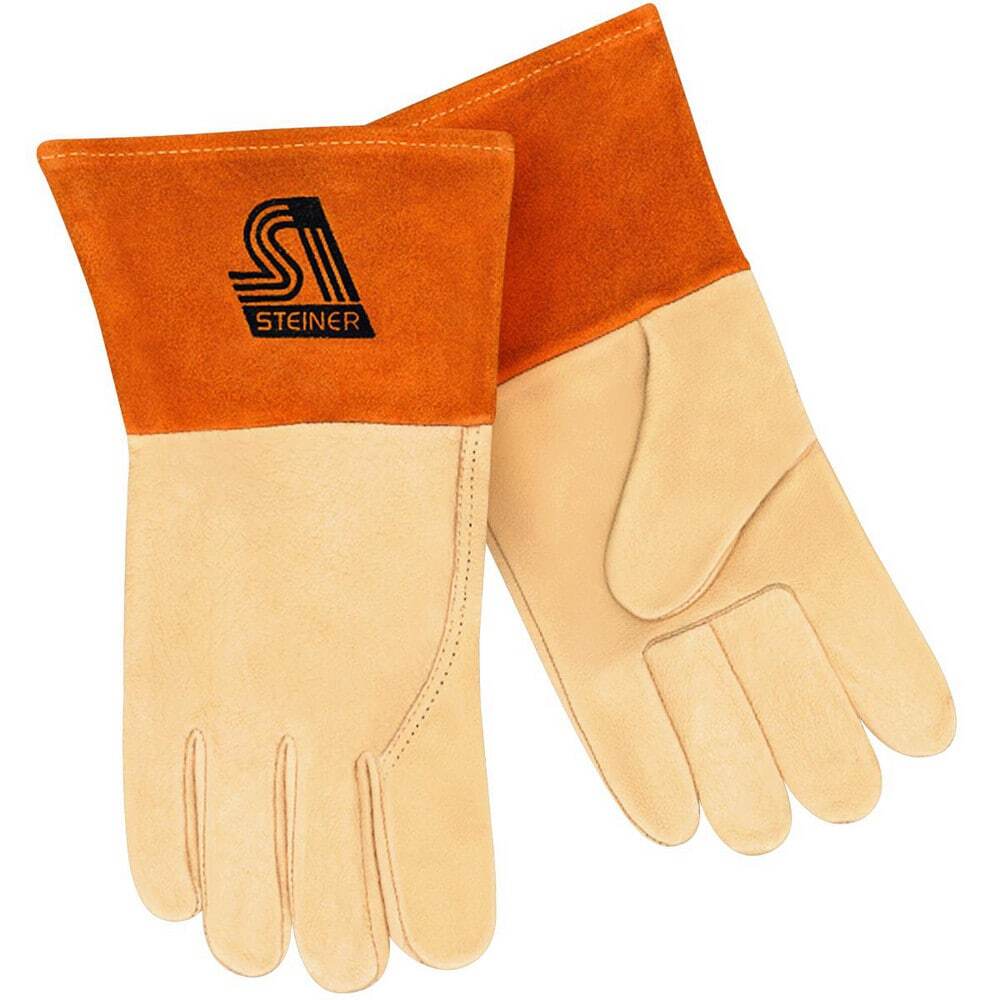 STEINER Welding Gloves: Steiner Size L Leather for MIG & TIG P210-L