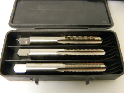 Interstate HSS H3 Standard Hand Tap Set 5/16"-24 4-Flute Qty 3 Sets 04471272