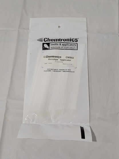 Chemtronics Swab, Single Head, 6.7" OAL, Microtip Series, 50/Pkg CM502