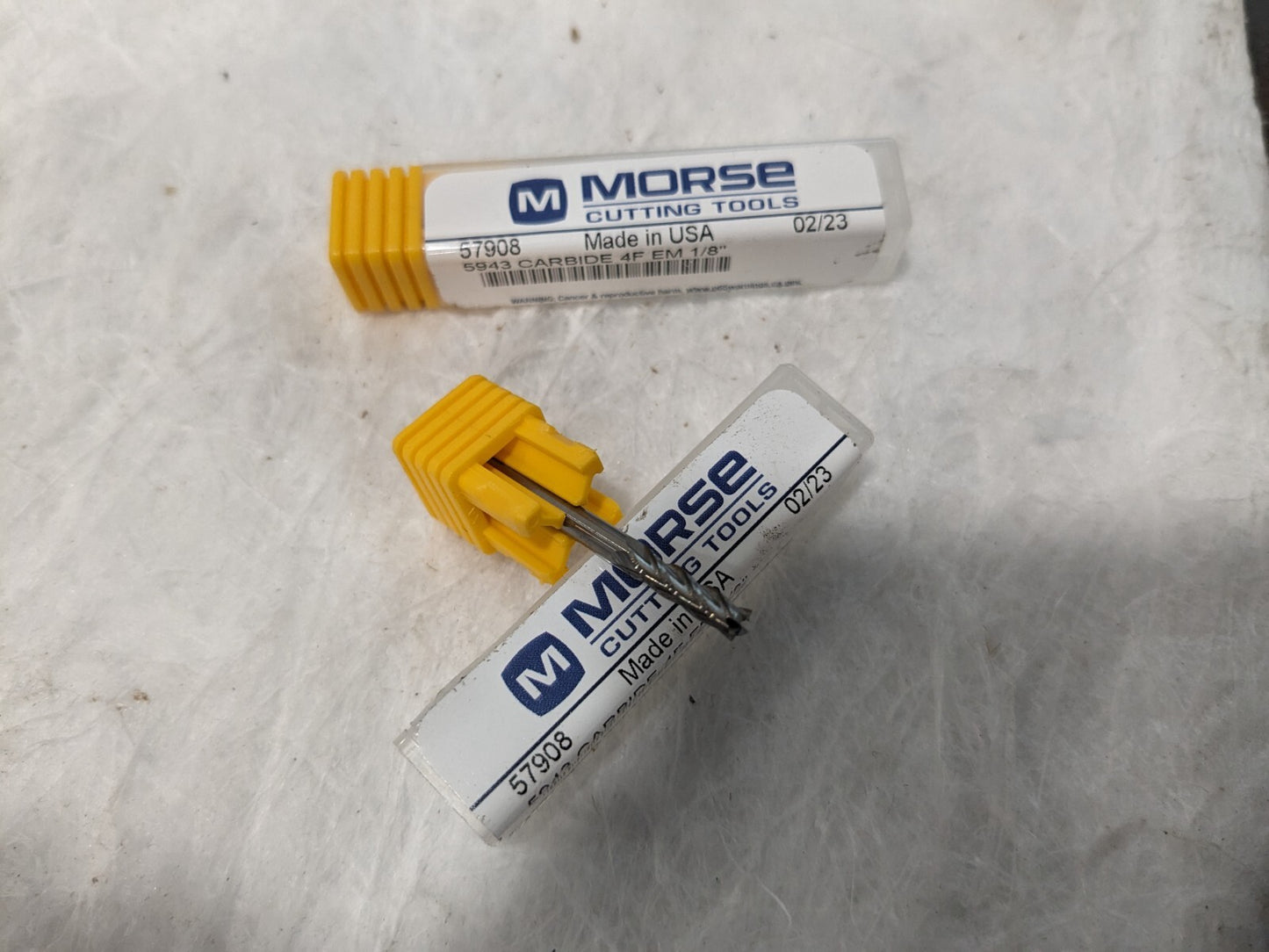 morse tools 2pk 1/8X1/8X1/2X11/2" 4FL CARB SEM MT3257908