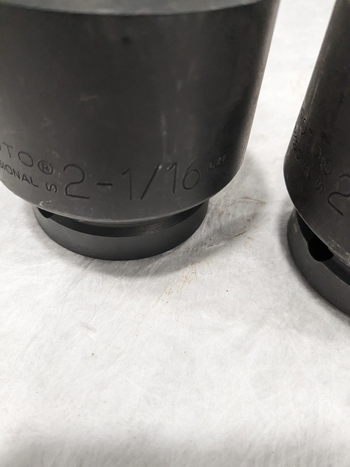 PROTO Impact Socket: 1" Drive, 2-1/16" Socket, Hex Drive Qty 2 J10033