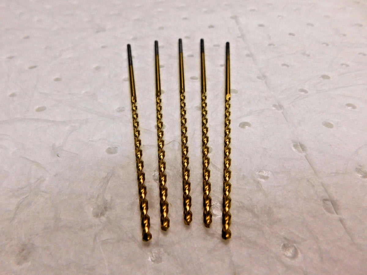 Precision Taper Length Drill QC-91G #33 0.1130" 135º HSS TiN Lot of 5 05093