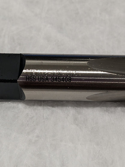 UNION Straight Flute Tap: 7/8-14 UNF, 4 Flutes, Taper, 2B/3B Qty 2 6007468