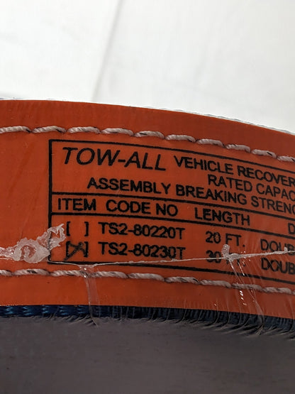LIFT-ALL Tow Strap: 30' Long, 2" Wide TS2802TX30