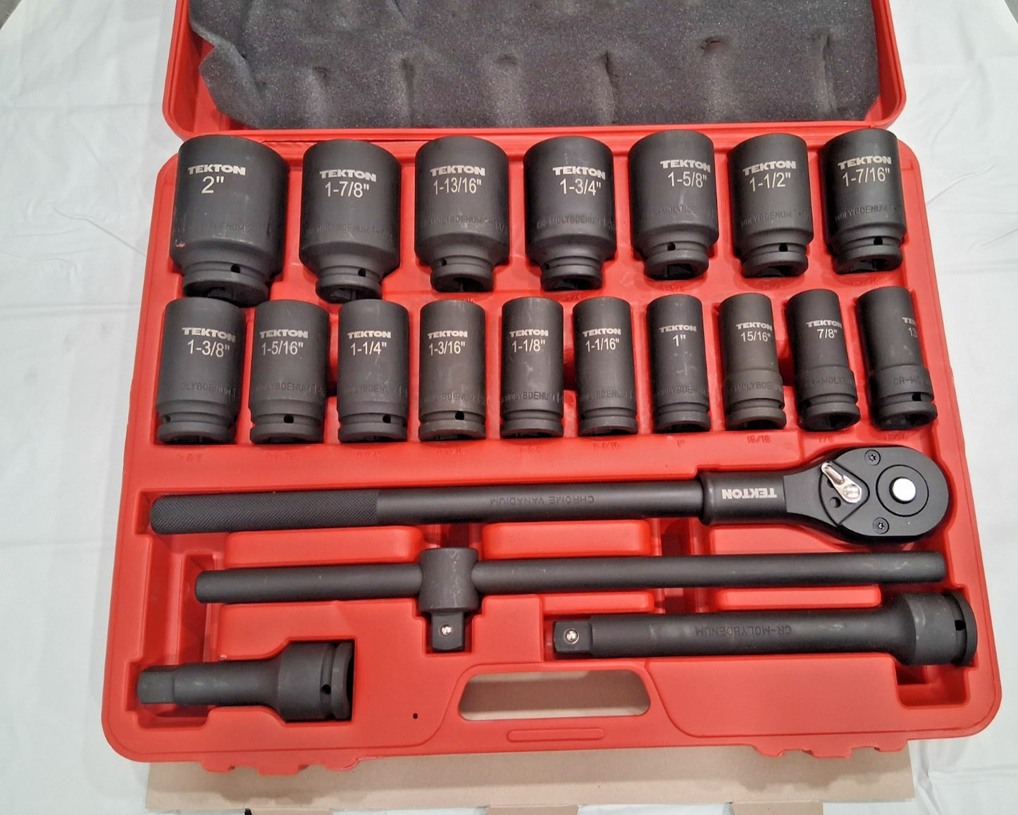 TEKTON 17Pc Deep Impact Socket Set 3/4" Drive 7/8-2" 6-Point 48995