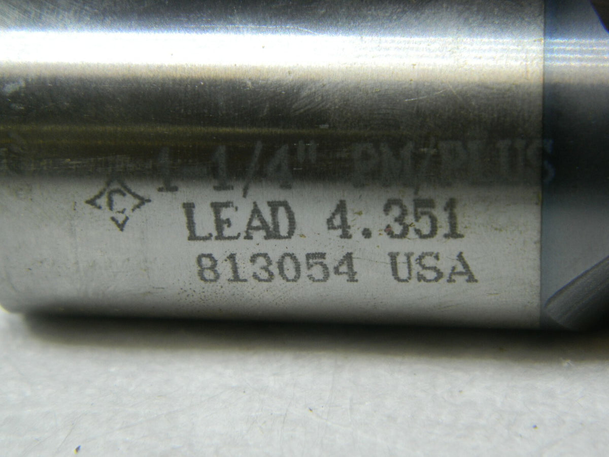 Cleveland Roughing End Mill 1-1/4" x 4-1/2" Cobalt TiCN 3FL C40427