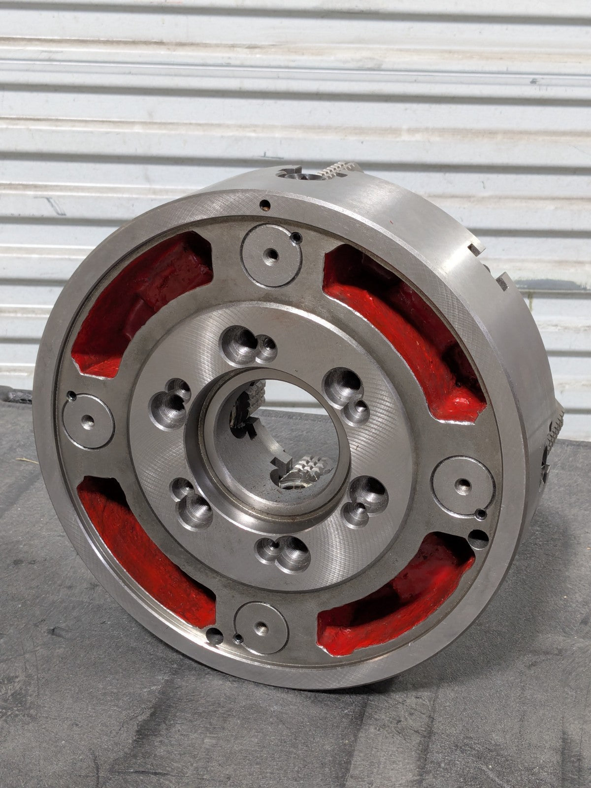 Hertel Manual Independent 4-Jaw Lathe Chuck 12" Diameter D1-6 Mount 1-322-1206