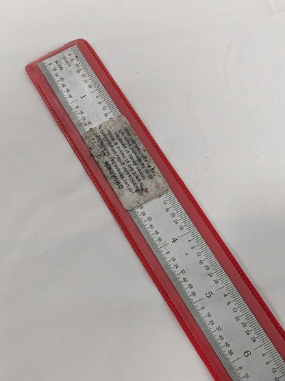 SPI Steel Rule: 24" OAL, 4R Graduation, Flexible, 3/4" OAW 13-876-8