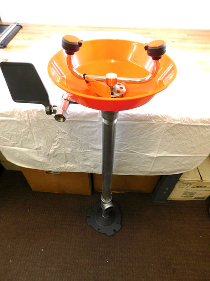 PRO-SAFE  Pedestal Mount Plastic Bowl Eyewash Station PSG1825P