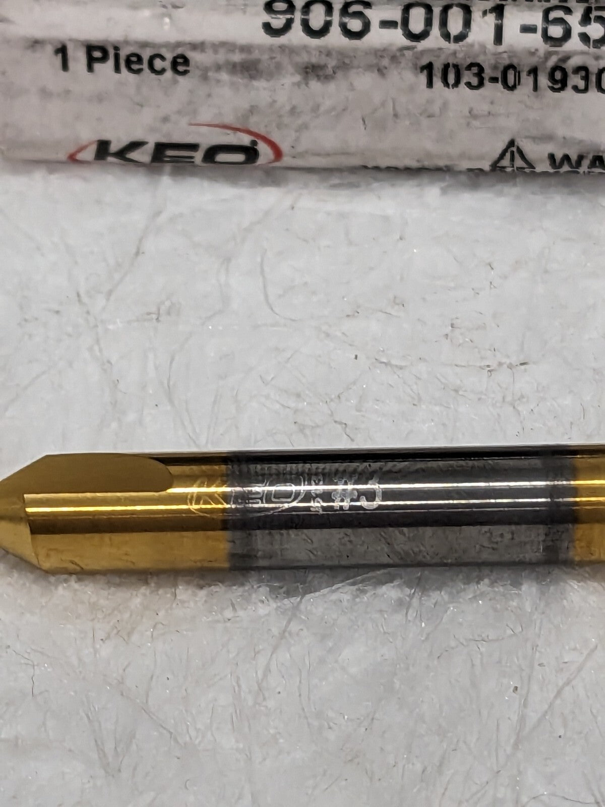 Keo Combo Drill & Countersink: #3, 1/4" Body Dia, Solid Carbide 19305-TIN