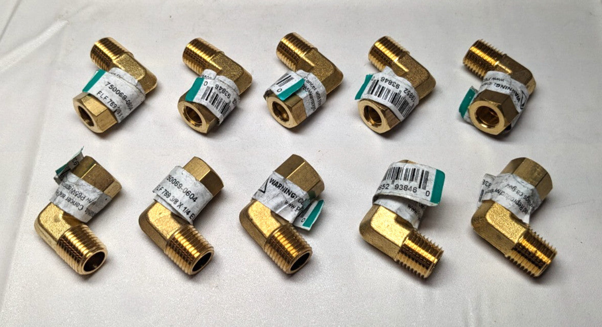 ANDERSON METALS Male Elbow 3/8" x 1/4" Tube MNPT / Comp  *10 PACK*  75