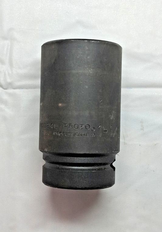 Proto 6 Point Hex Drive Deep Impact Socket 1"Drive x 1-1/2"  J10024L