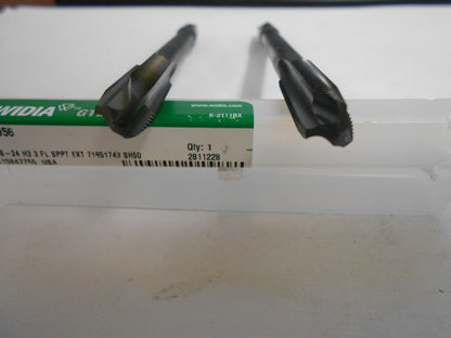 Widia Gtd 3/8"-24 Nf H3 High Speed Steel Spiral Point Tap Qty. 2 18956
