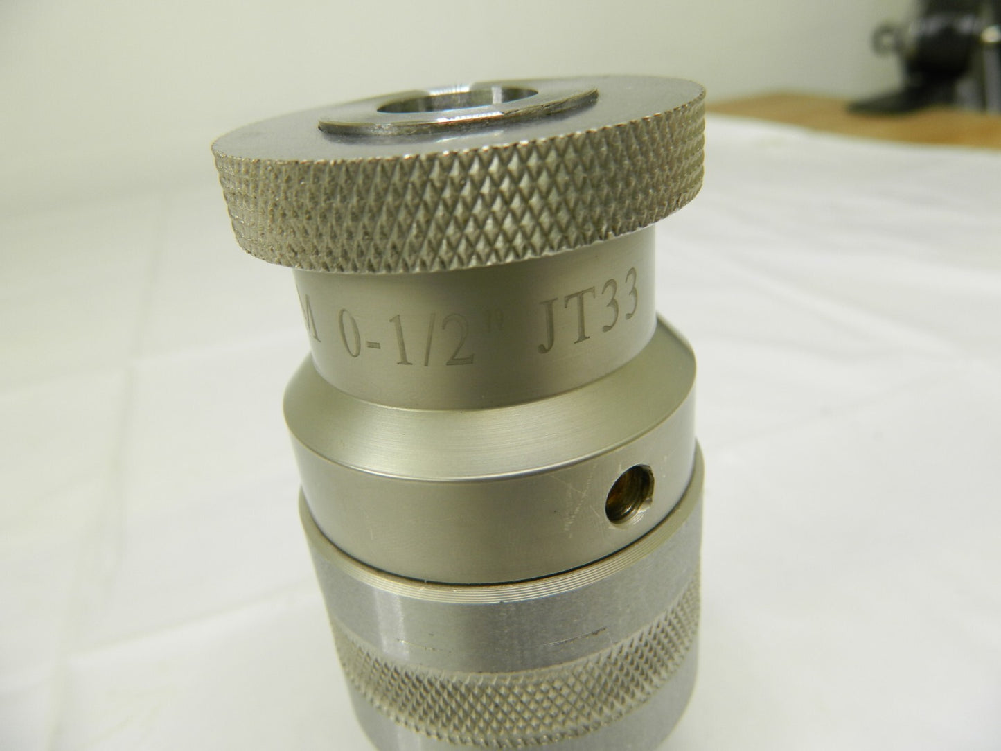Drill Chuck: 1/2 Capacity, Tapered Mount, JT33 USED