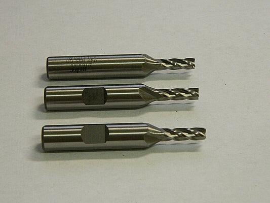 Interstate Cobalt Square End Mill 3/16" x 1/2" 4FL QTY 3  723-3203