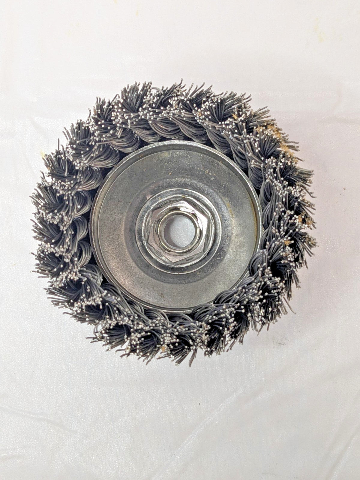 Weiler Steel Cup Brush Knotted 4" Dia x 0.023" Wire Dia 03597994