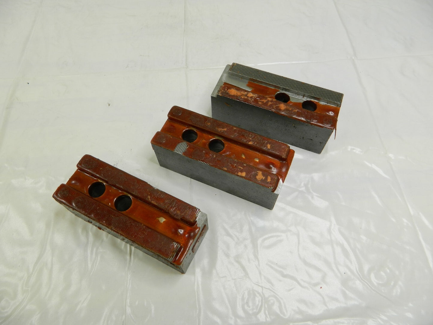 H & R Soft Lathe Chuck Jaw: Serrated 2 OAW, 2 OAH, 5-1/4 OAL Qty 3 HR-112-2.0
