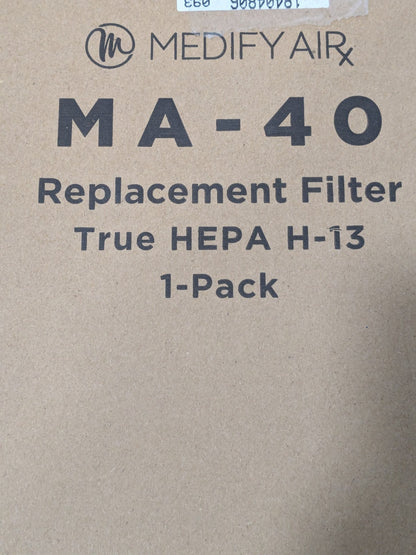 Medify Air HEPA Air Filter: 2" High, 8" Wide, 18" Thick MA-40