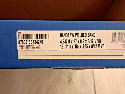 Irwin Blades Welded Bandsaw Blade 13Ft 11" Long x 1" Wide 87833IBB1342
