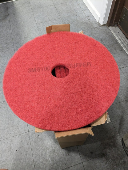 3M Red Buffer Pad 5100, Red, 510 mm x 82 mm, 20" Box of 5 7000000663