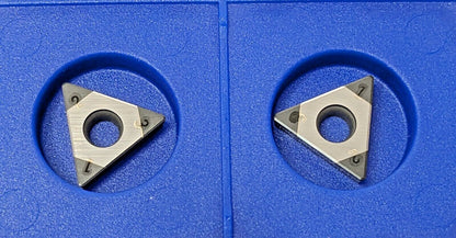 Seco PCBN Turning Inserts TCGW21.51S-00820-L1-C CBN200 QTY 2 02649622