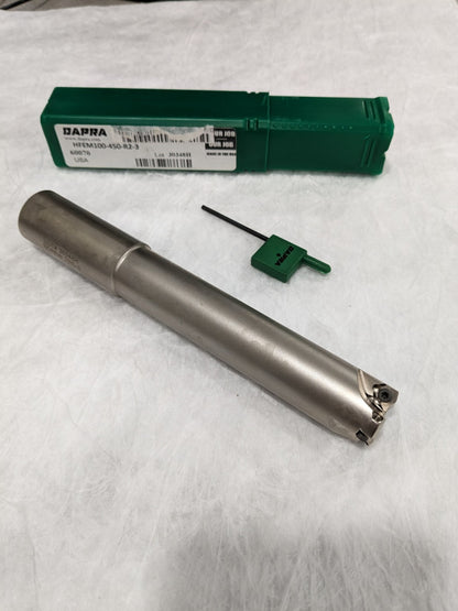 Dapra 1.000" Diameter x RF08 Size 3 Flute Mini-Feed End Mill 60070