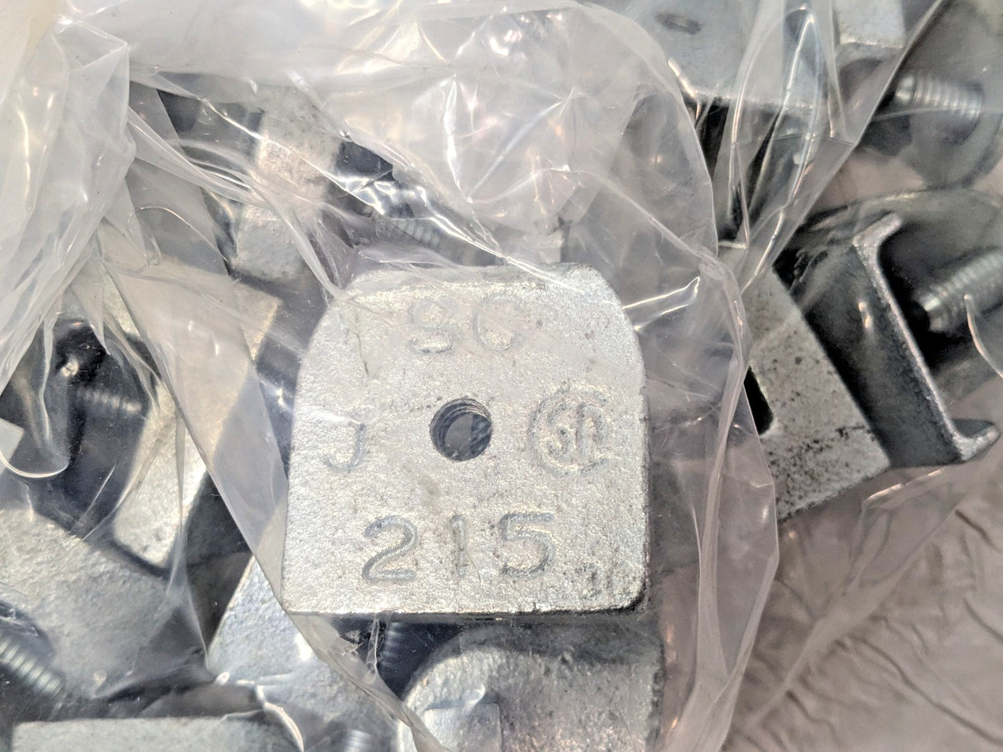 Thomas & Betts Galvanized Malleable Iron Beam Clamps 3/8" - 16 QTY 25 502