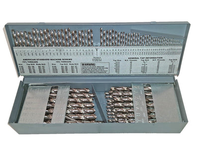 Titan USA Jobber Length Drill Bit Set 115 Pc #60 to #1 Letter A to Z MS99044