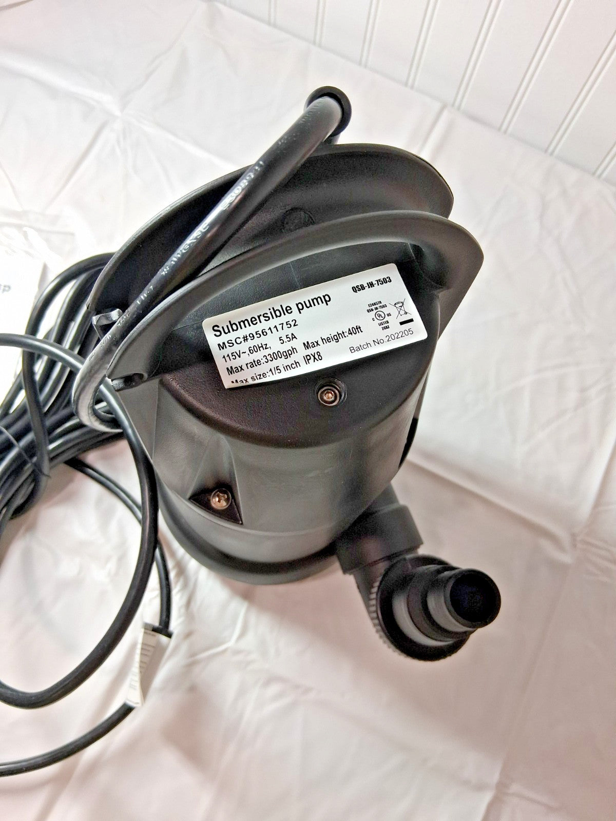 Professional Hand Operated Submersible Pump 3.3 AMP Rating 120V 95611752