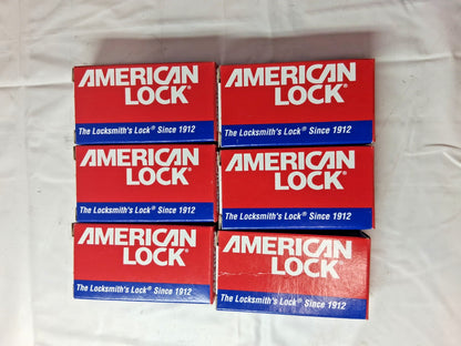 American Lock Aluminum Lockout Padlock Keyed Different QTY6 A1106BLU