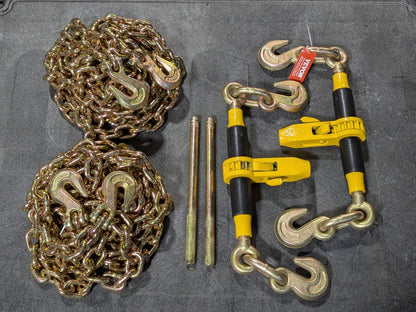 Set of 2 Vevor Ratchet Load Binder 10 Ft. Chain