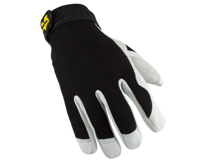 Valeo General Purpose Gloves: "V255", Size Medium, Leather 6 Pairs VI3732ME