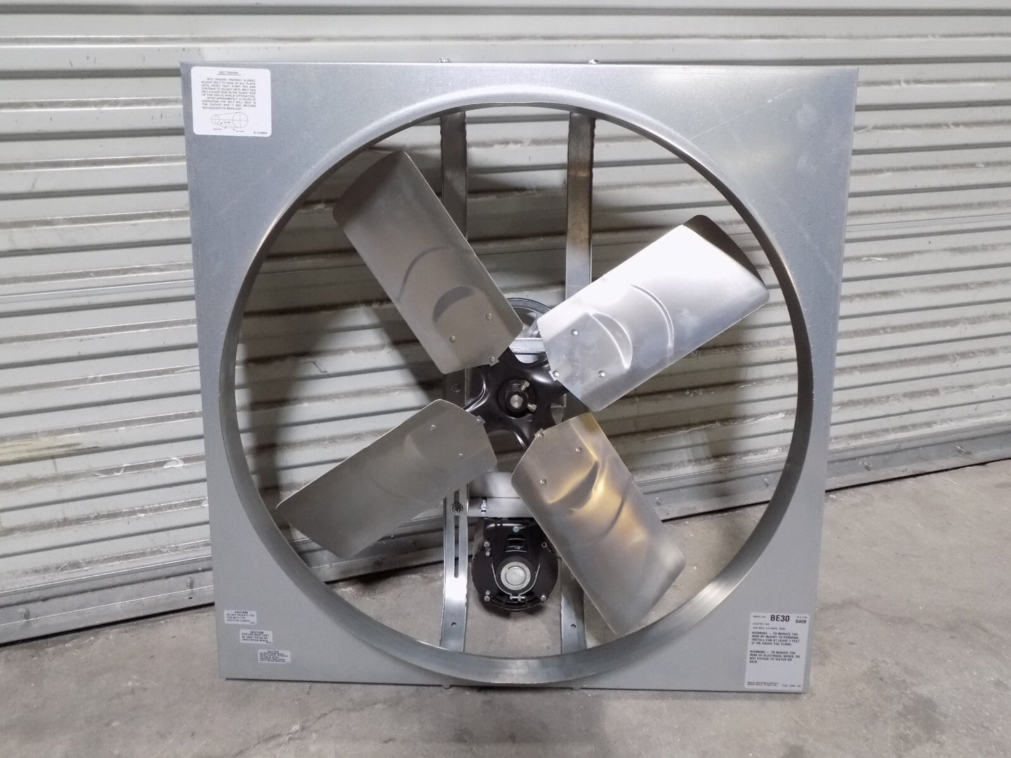 Marley 30" Commercial Duty Exhaust Fan 7730 CFM Max. 1/3 HP 115v BE30 Damage