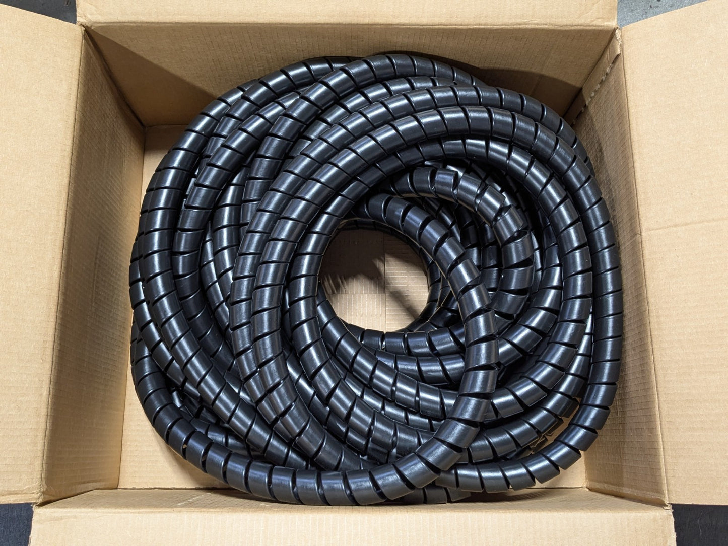 Atlantex Black Spiral Guard Wrap for Hoses 100 Ft. x 1-1/4 In. SGW20-30