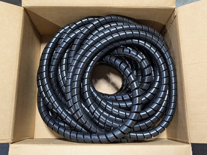 Atlantex Black Spiral Guard Wrap for Hoses 100 Ft. x 1-1/4 In. SGW20-30