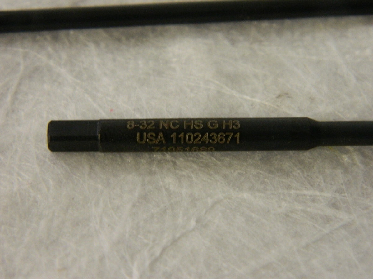 Widia #8-32 UNC 2 FL H3 HSS Spiral Point Extension Tap  QTY 2 18946