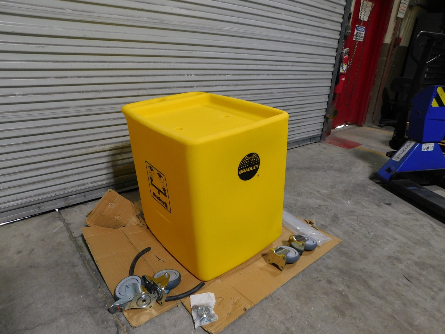 Bradley 56 Gallon Eye Wash Station Waste Cart S19-399