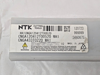NKT Ceramic Turning Inserts CNGA433T0220 WA1 QTY 10 7903816