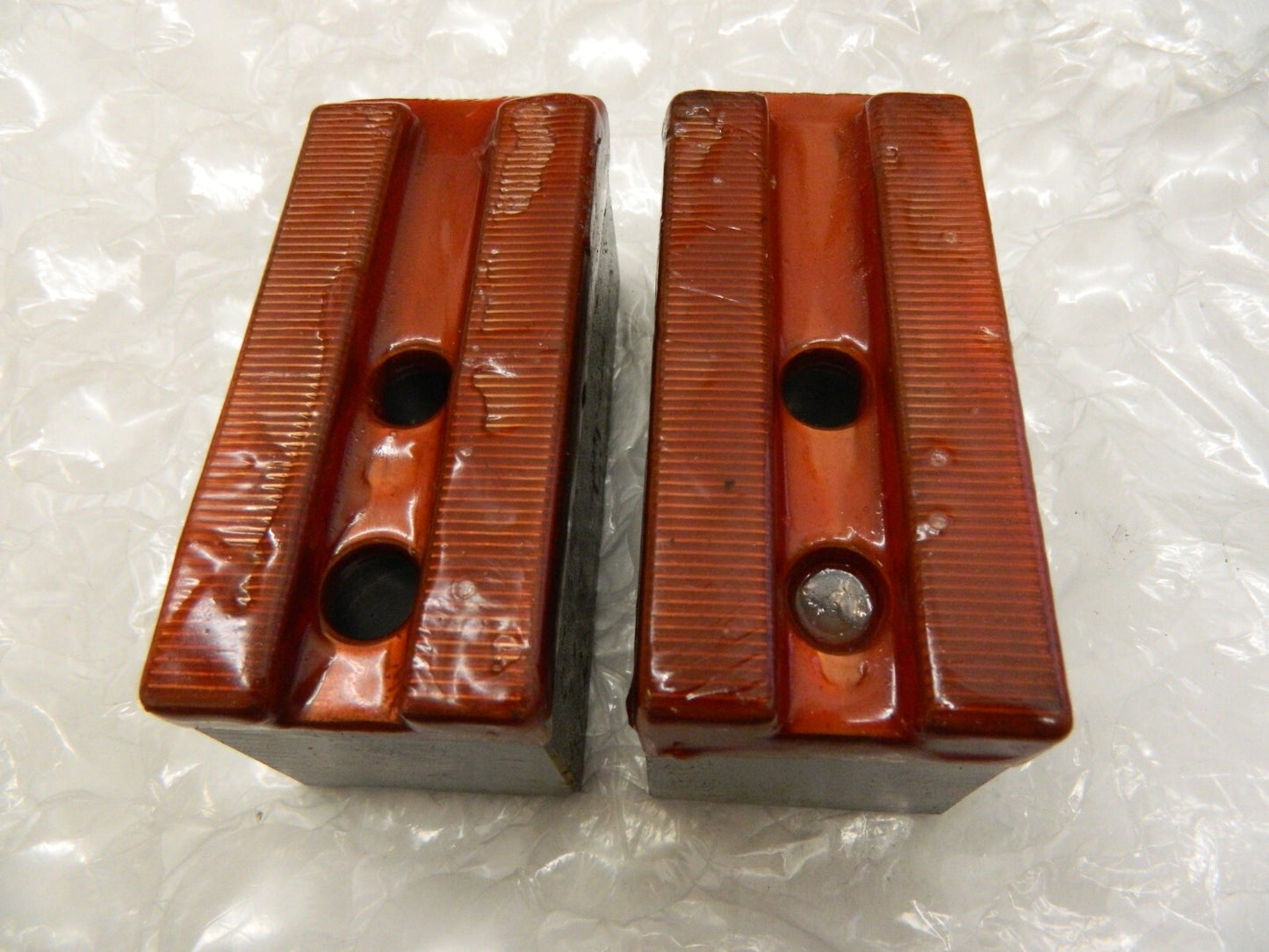 H & R MANUFACTURING 2pc Soft Lathe Chuck Jaw: Serrated 4 OAL HR 82-2.0
