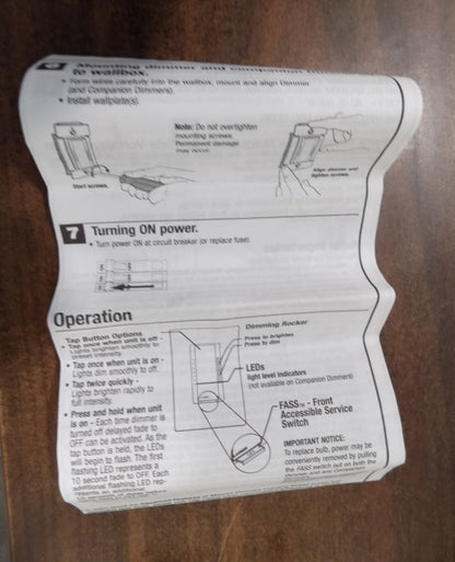 Lutron Maestro Multi Location Dimmer MA-600-WH Incandescent/Halogen  600W White