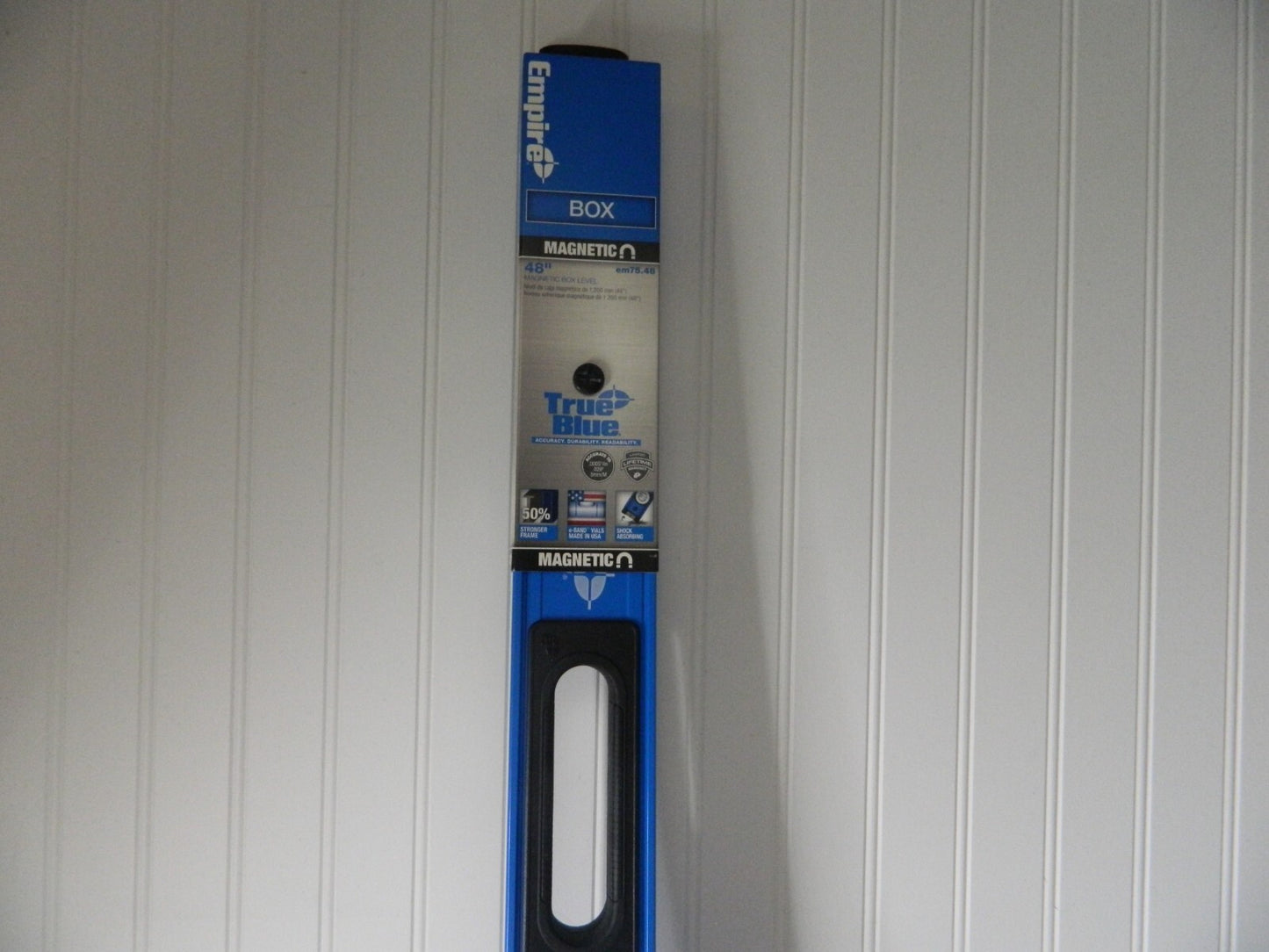 EMPIRE LEVEL Magnetic 48 Long 3 Vial Box Beam Level EM75.48