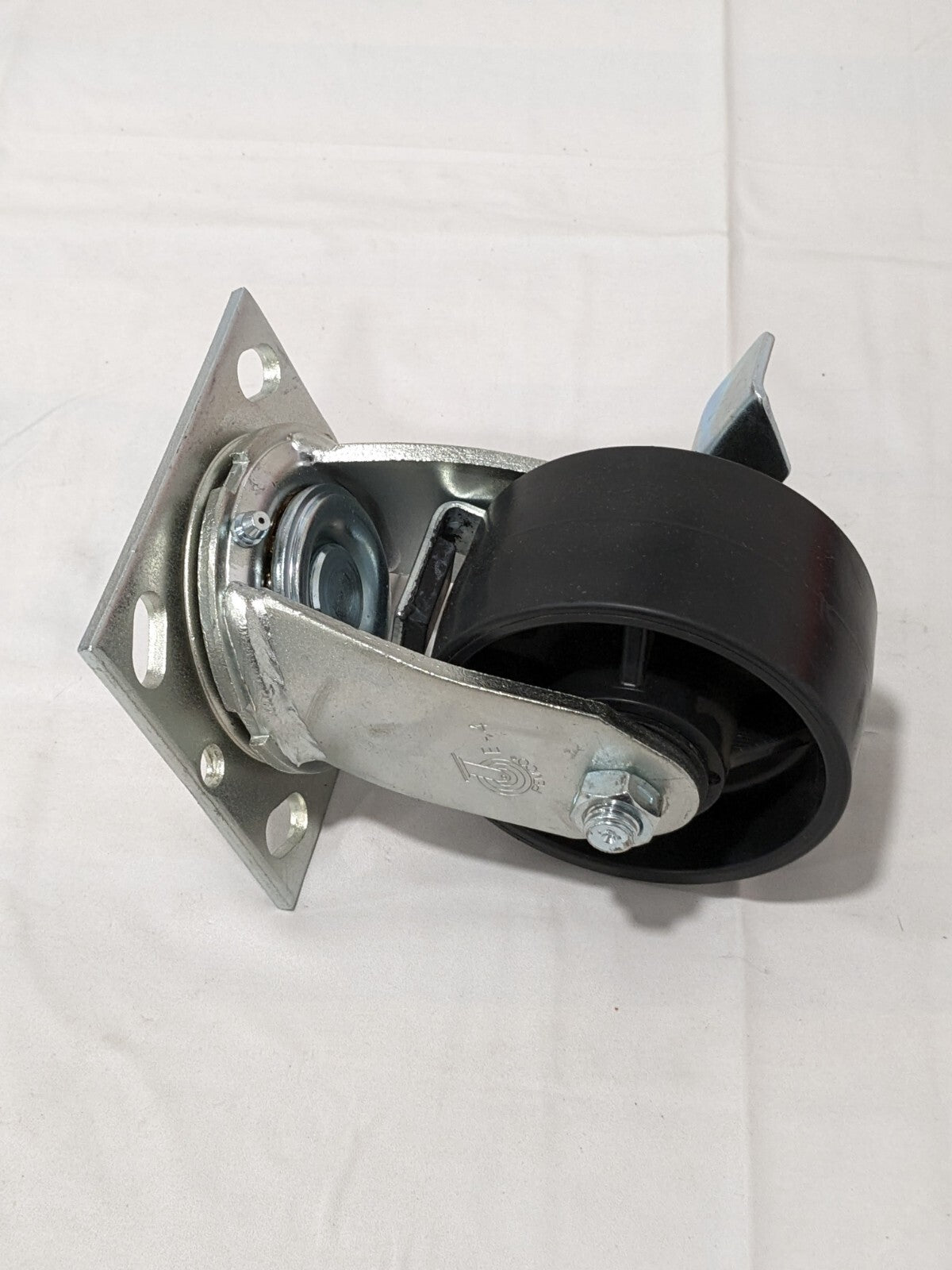 Swivel Top Plate Caster Polyurethane, 4" Wheel Dia, 2" Wheel Width VES4X2PODTBK