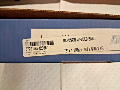 Irwin Blades Welded Bandsaw Blade 12ft L x 1-1/4" W x 6-10 TPI 87791IBB1236