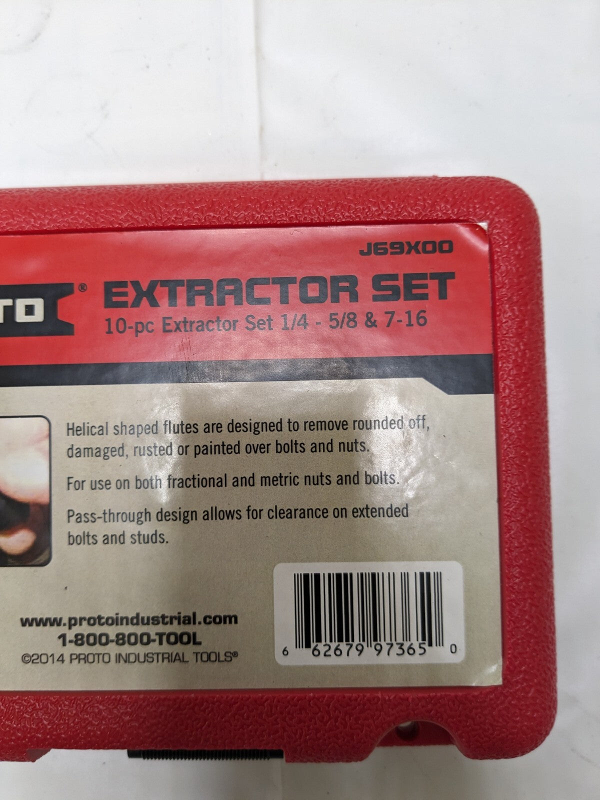 PROTO Socket & Wrench Bolt Extractor INCOMPLETE J69X00