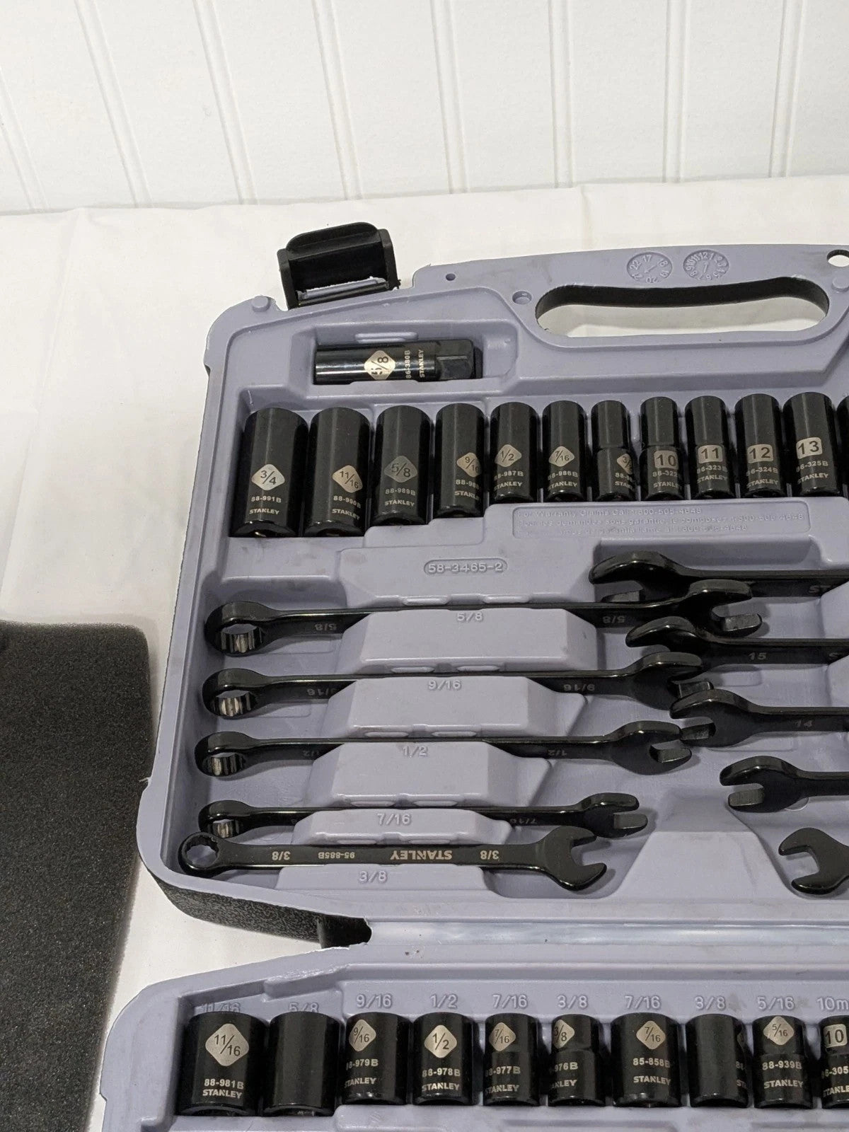Stanley Socket Set: Deep Standard, 99 Pc, 1/4, 3/8" Drive 92-839