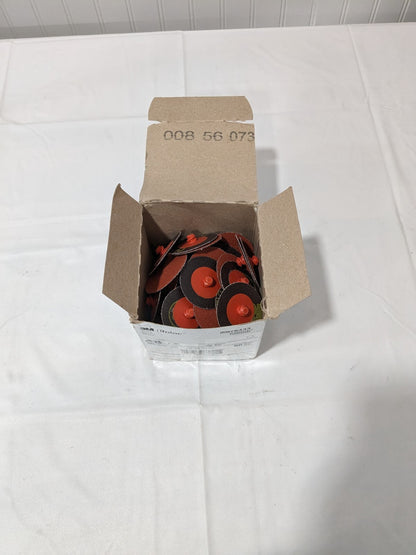 3M Quick-Change Disc: Roloc TR, 2" Dia, 60 Grit Qty 43 7000000550