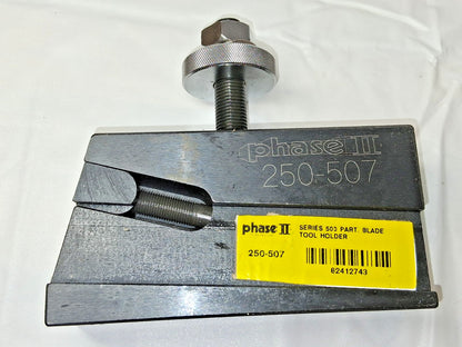 Phase II Lathe Tool Post Holder Series DA #7 Universal Parting Blade 250-507