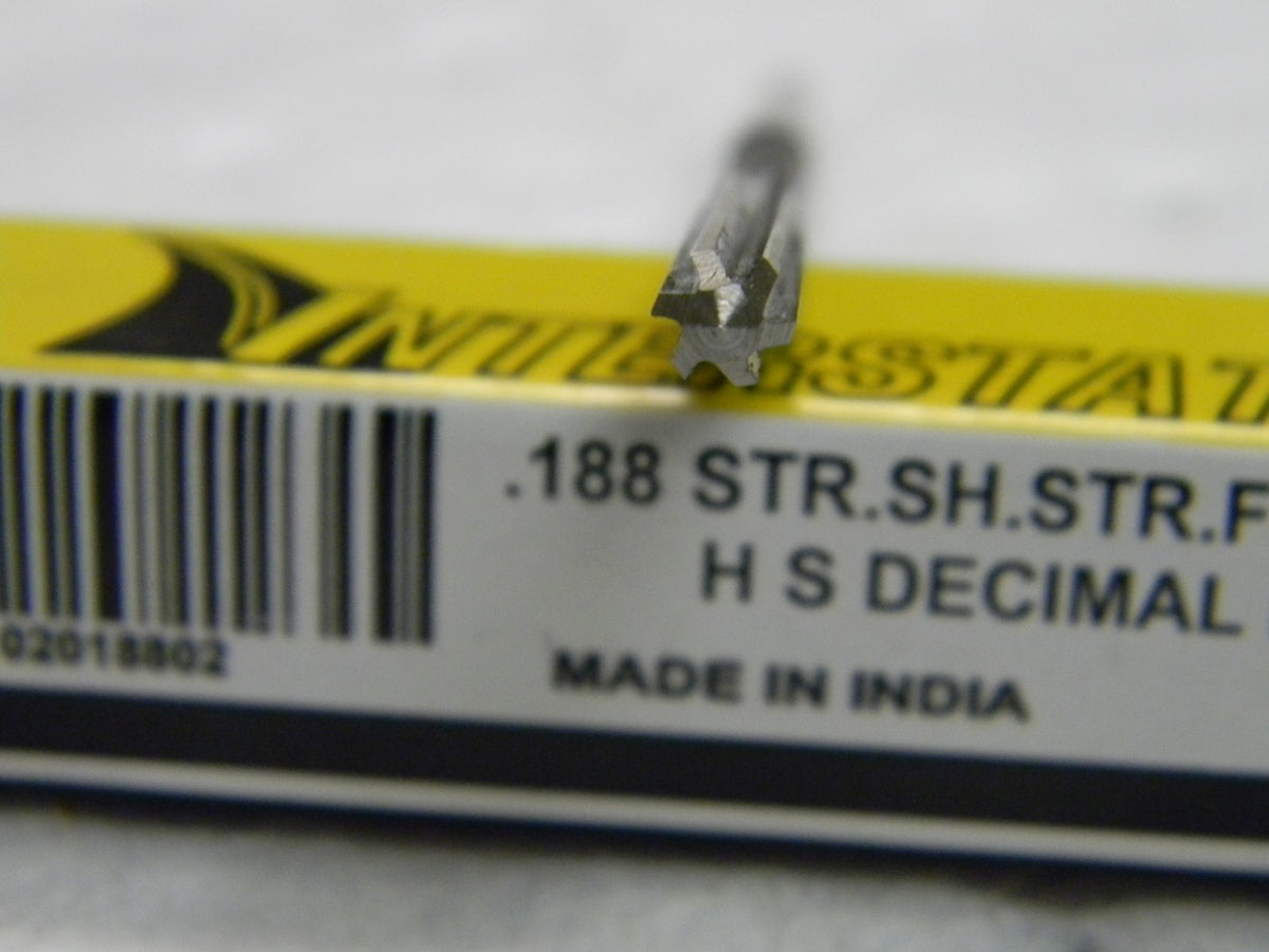 Interstate High Speed Steel Chucking Reamer 6 FL QTY 3  02018802