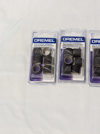 Dremel Extra Fine Sanding Band 240 Grit 1/2" Qty 6 Packs 445