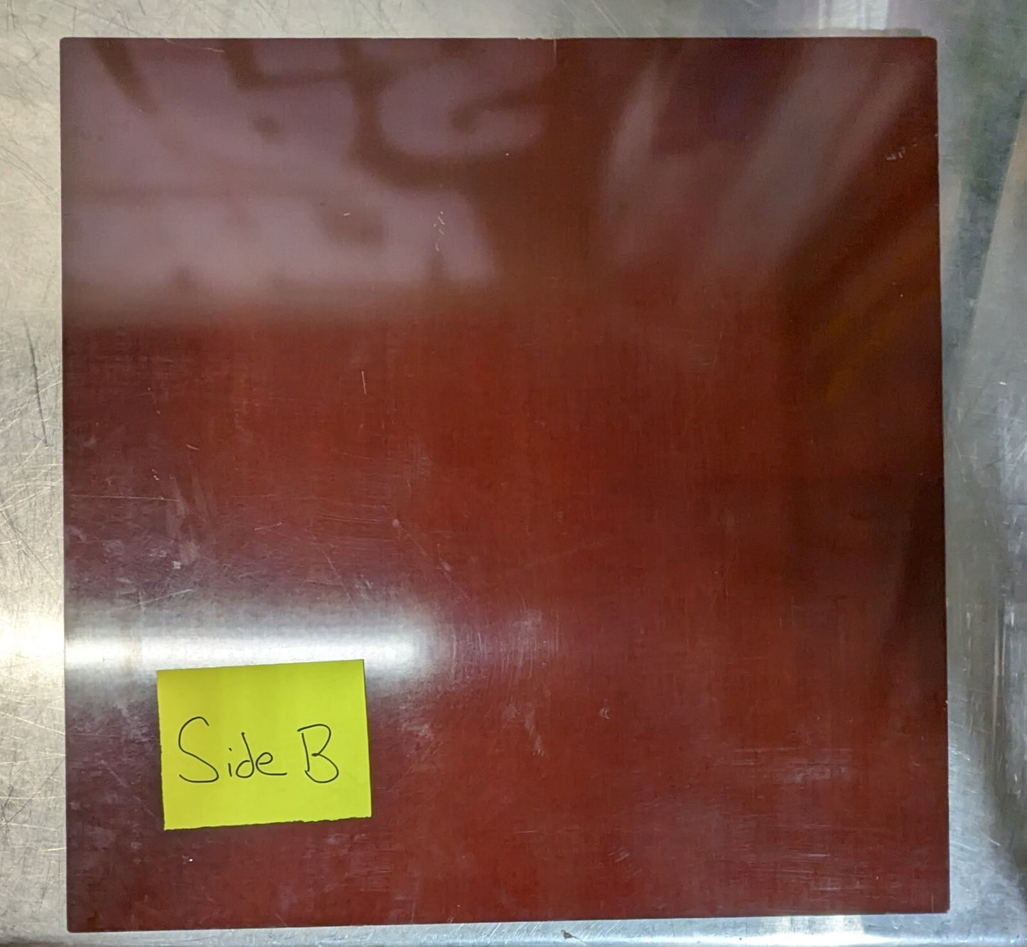 Plastic Sheet 1/2" Thick 24" Square Tan FBEX.5002424N